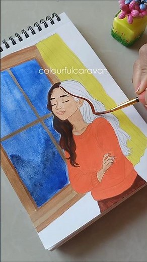 Hello December! 🌨️ #art #shorts #painting