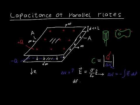 Finding the Capacitance of a Parallel Plate capacitor