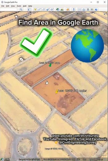 📏 How to Measure Area in Google Earth Pro in 54 Seconds! 🌍