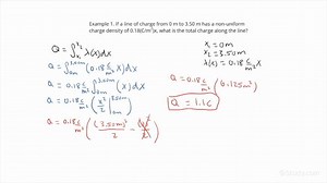 How to Calculate Total Charge along a Line Given a Non-Uniform Linear Charge Density | Physics