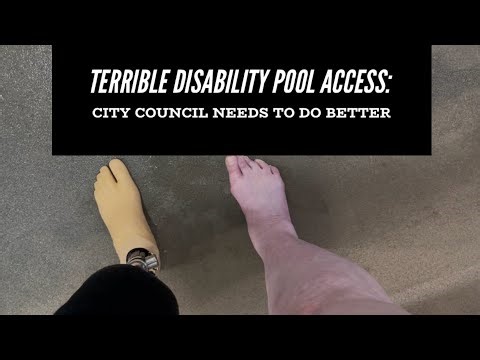 Terrible disability pool access: city council needs to do better