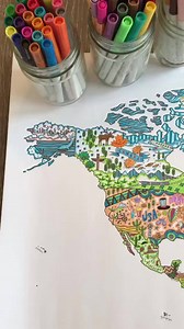 Thinking of ways to keep exploring while staying home? Get creative with the Coloring Map & still dream about the whole world without going anywhere! 🌍 | Awesome Maps