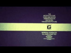 Rated G 1970's MPAA