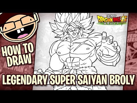 How to Draw LEGENDARY SUPER SAIYAN BROLY (Dragon Ball Super: Broly) | Narrated Step-by-Step Tutorial