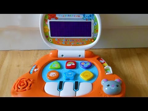 Vtech Baby's first learning Light-Up Laptop toy with music,letters, numbers,colors