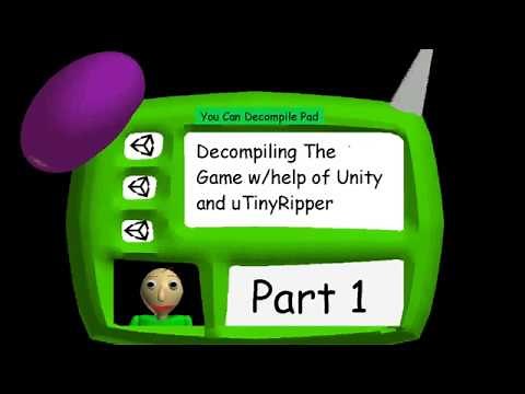 How To Decompile Baldi and Get A Working Build (Tutorial)