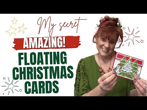 Amazing DIY Floating Christmas Fun Fold Card
