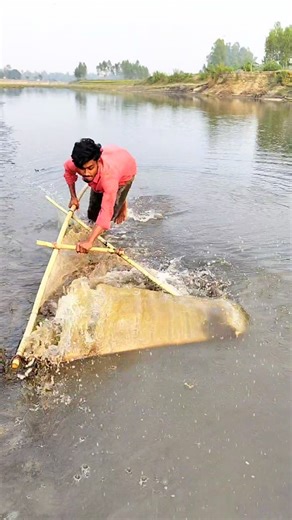 Throwing the net, waiting for the catch—this is real happiness.#fishing