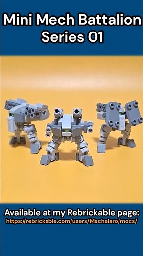 Build your own LEGO Mini Mech Army! #lego #legomecha #mecharena #legomech