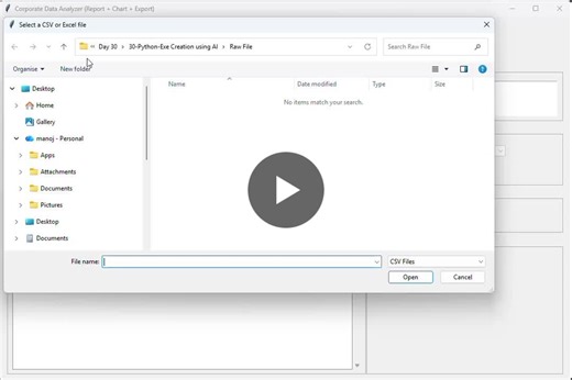 #toplearning #aiindataanalytics #python #pandas #tkinter #matplotlib #aiproductivity #dataanalysis #careergrowth | Manoj Varra