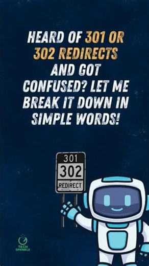 🔄 301 vs 302 Redirect Explained in 30 Seconds! 🚀 #SEO #Redirects