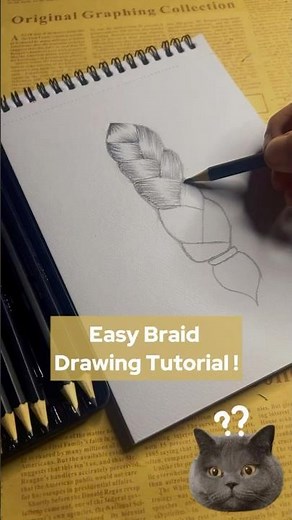 Easy Braid Drawing Tutorial! ✨ Learn How to Draw Braids Step-by-Step!