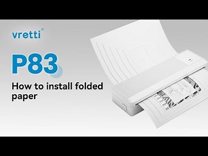 How to Install Folded Paper in Your Vretti P83 A4 Thermal Printer | Step-by-Step Guide