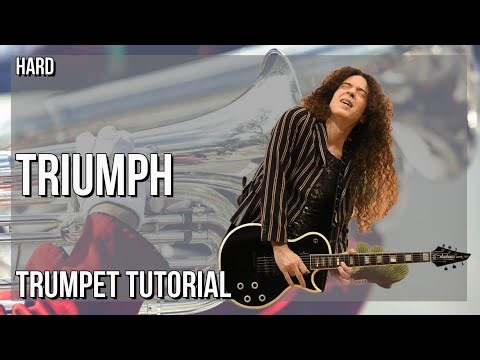 How to play Triumph by Marty Friedman on Trumpet (Tutorial)