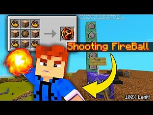 How to get a FireBall Power 🔥 in Minecraft using Command Block Trick!