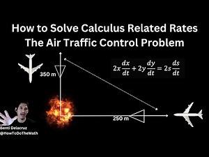 Related Rates Air Traffic Airplane Control Problem | AP Calculus AB/BC