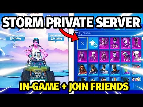 FORTNITE *PRIVATE SERVER* WITH *IN-GAME* SUPPORT + JOIN FRIENDS! (Storm v7)