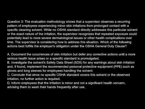 OSHA 30 Hour Training Free Practice Test video