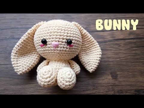 DIY Adorable Amigurumi Bunny with Long Ears Crochet Doll Tutorial