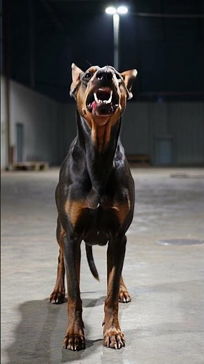 Real Doberman Dog Barking Sound 🔊 | Intense Guard Dog Bark at Night