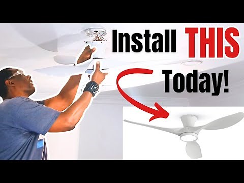 How to Install a Ceiling Fan (10 EASY STEPS) | TALOYA 52" MODERN FAN