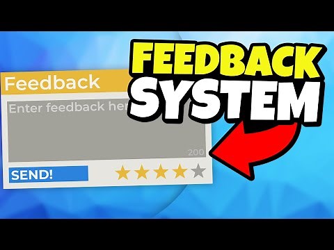 How to Make a FEEDBACK SYSTEM | HowToRoblox