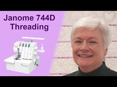 Janome 744D Serger/Overlocker | Threading