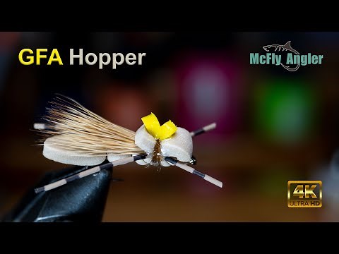 GFA Hopper - Foam Dry Fly Pattern - McFly Angler Fly Tying Tutorial