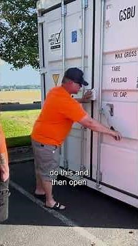 The best way to Open, Close, and Lock the Doors of a Container | Get Simple Box