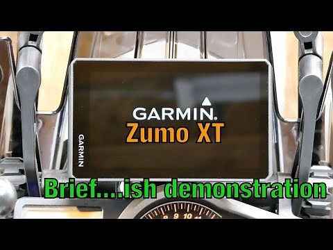 Garmin Zumo XT brief demonstration