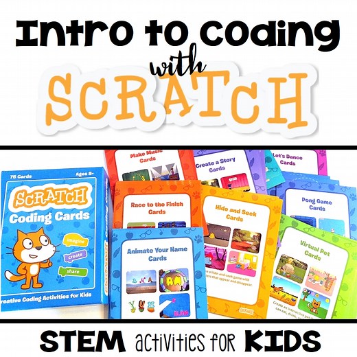 Start Programming with Scratch Coding Cards - STEM Activities for Kids