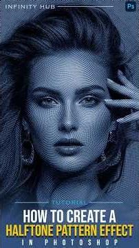 How to Create a Halftone Pattern Effect in Photoshop #photoshop #infinityhub #photoshoptutorial