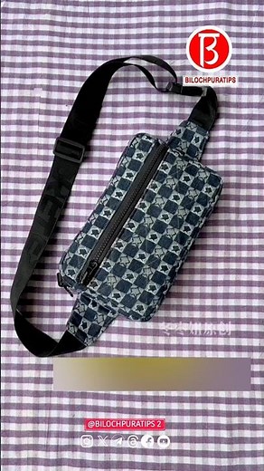 How to make a waist bag tutorial