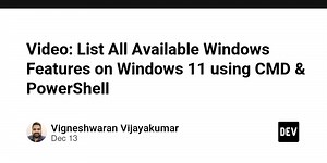 Video: List All Available Windows Features on Windows 11 using CMD & PowerShell