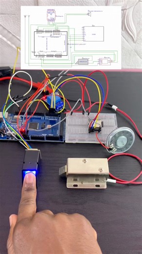 21K views · 201 reactions | DIY Door Lock control with Arduino Mega using Solenoid Door Lock and DFPlayer Mini Module | Upload Ideas with Itamar | Facebook