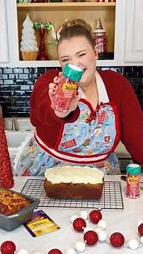 From Scratch Peppermint Swirl Christmas Loaf Cake ❤️🍞🍰
