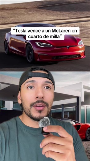 Tesla vence a un McLaren en cuarto de milla #fy #tesla #osmarus #fyp | tesla roadster