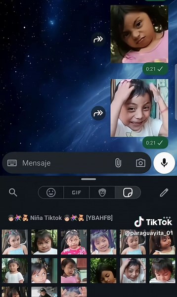 WhatsApp Stickers on TikTok