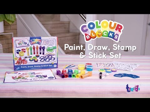 Colourblocks Paint, Draw, Stamp and Stick Set