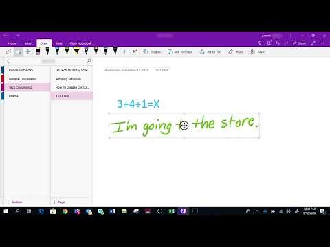 Two Minute Teacher Tech: OneNote Ink to Text and Ink to Shapes