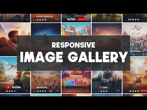 How To Make Responsive Image Gallery With HTML CSS JS | Lightbox Image Gallery Design