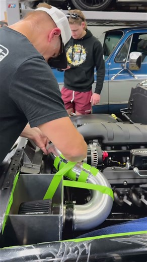 C10 6.2 LS Swap Cold Air Intake #c10 #squarebody #lsswap #fabrication #tigwelding #truck