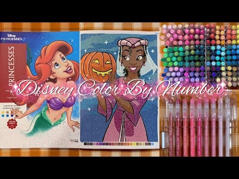 Disney Princesses Mystery Color By Number | Tiana 👸🏾✨