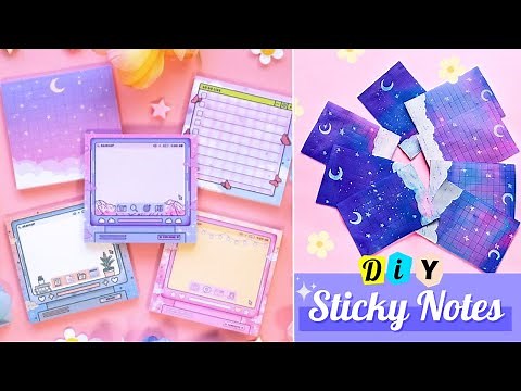 How to Make Sticky Memo Notes at Home | DIY Sticky Memo Notes with Paper