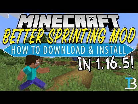 How To Download & Install the Better Sprinting Mod in Minecraft 1.16.5 (Toggle Sprint!)