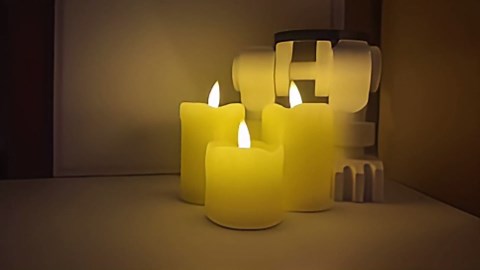 Lezonic Flameless Votive Candles Battery Operated with Remote and Timer, Pack of 6 (D:2" X H:3") LED Ivory White Long Lasting Flickering Wax Candles with Realistic 3D Flame