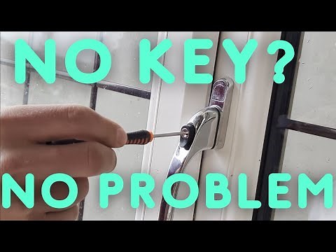 how to open a locked window handle without the key