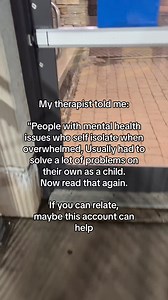 2.2M views · 10K reactions | My therapist told me: "People with mental health issues who self isolate when overwhelmed | Feel Better Tok | Facebook