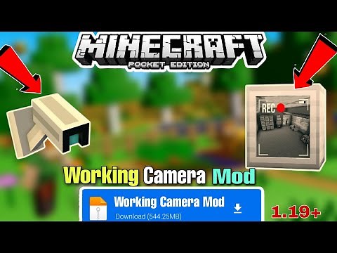 Security Camera Mod For Minecraft Pocket Edition 1.19 | Camera mod mcpe |