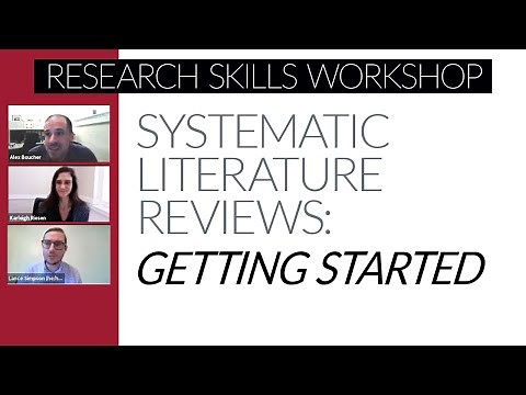 Getting Started on your Systematic Review